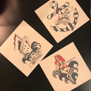MAC cosmetics temporary tattoos . Rare